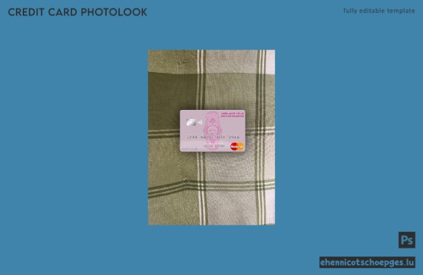 Palästina Bank of Palestine Mastercard Fotoansicht Beispielvorschau